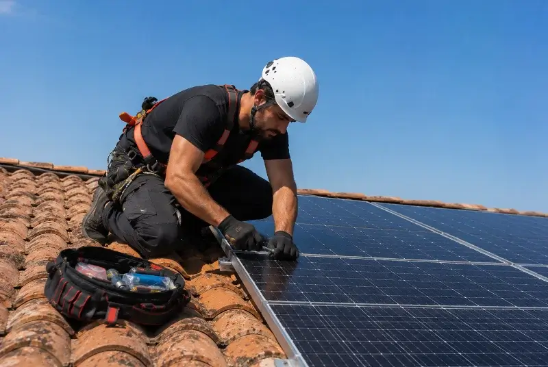 Maintenance et monitoring de panneaux solaires à Cambon