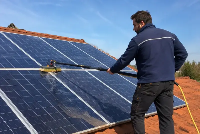Nettoyage et entretien de panneaux solaires à Cambon